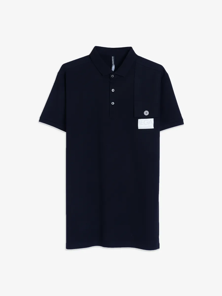 Chopstick plain black cotton t shirt