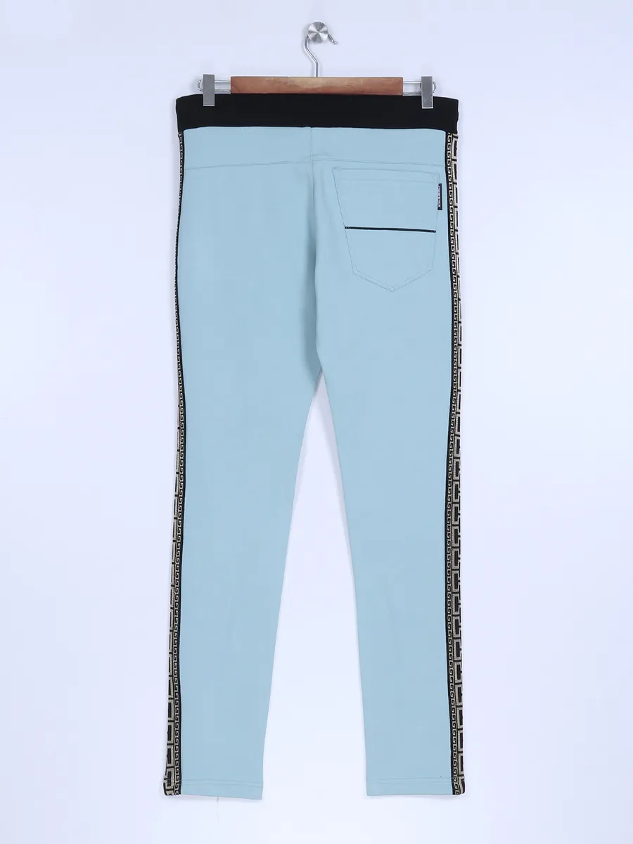 Chopstick sea green lycra track pant