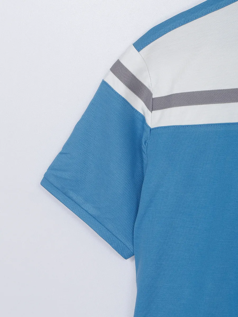 Chopstick slim fit sky blue t shirt