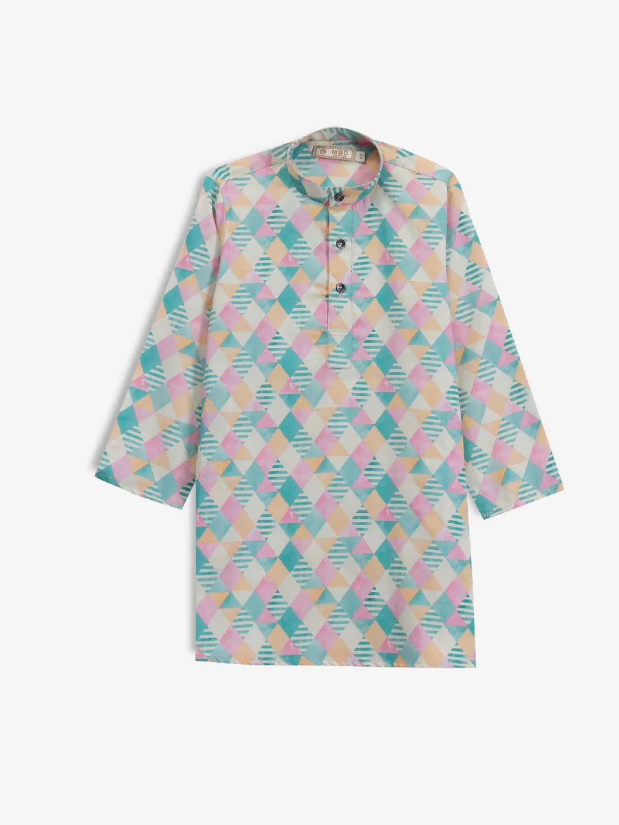 Classic sea green cotton kurta suit