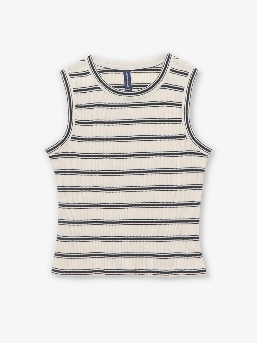 CRIMSOUNE CLUB beige knitted top