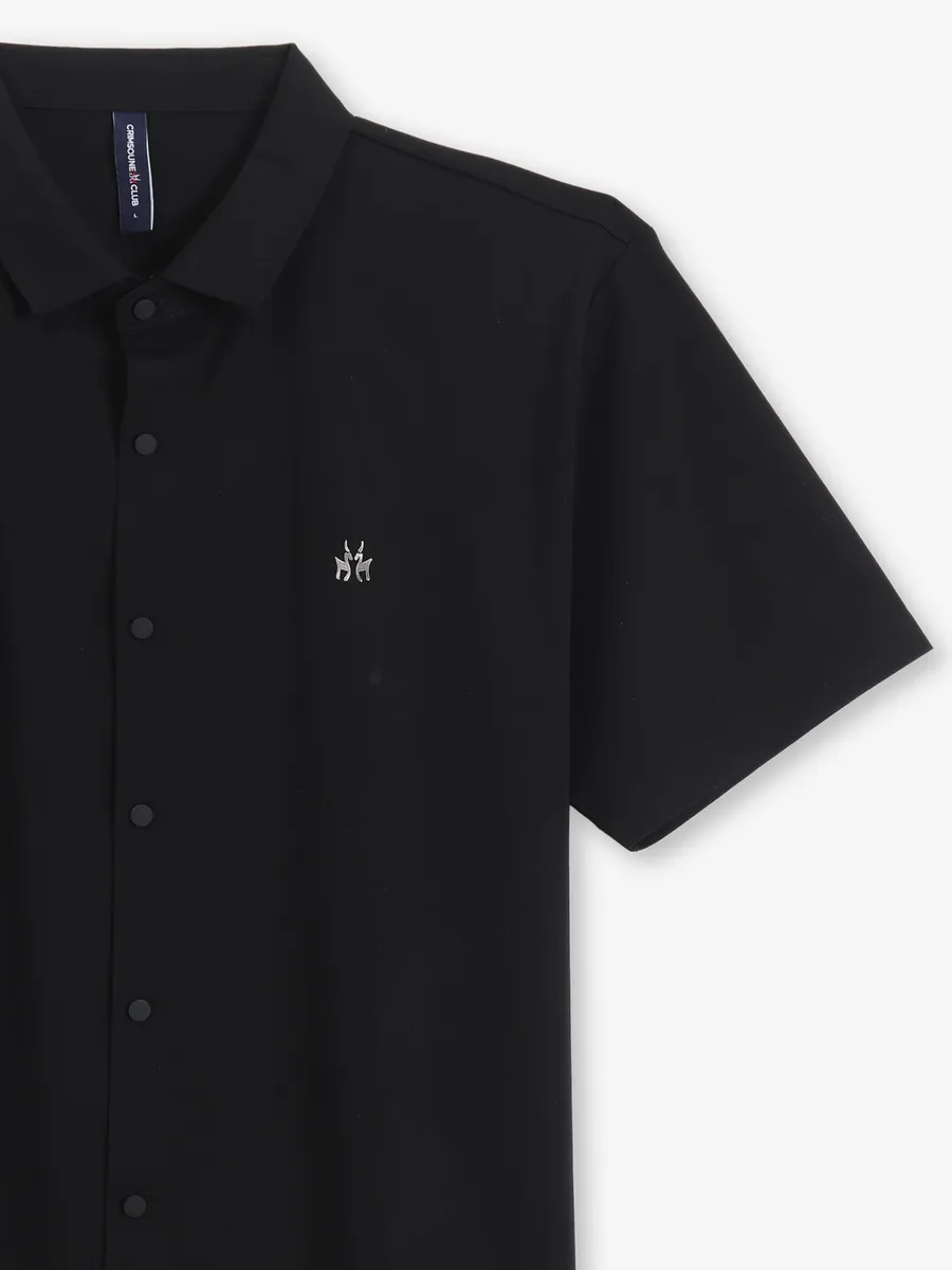 CRIMSOUNE CLUB black cotton shirt
