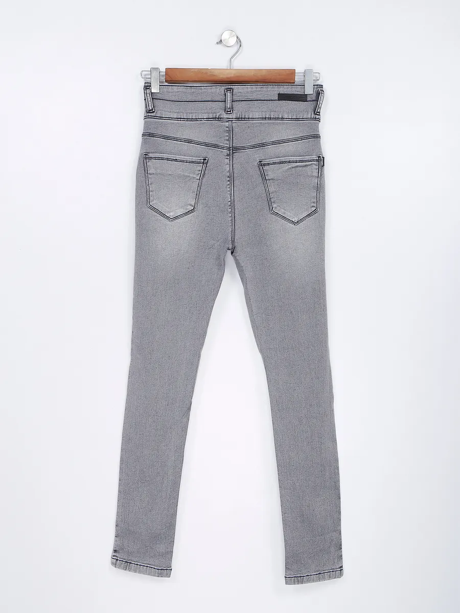 Crimsoune Club light grey high waist jeans