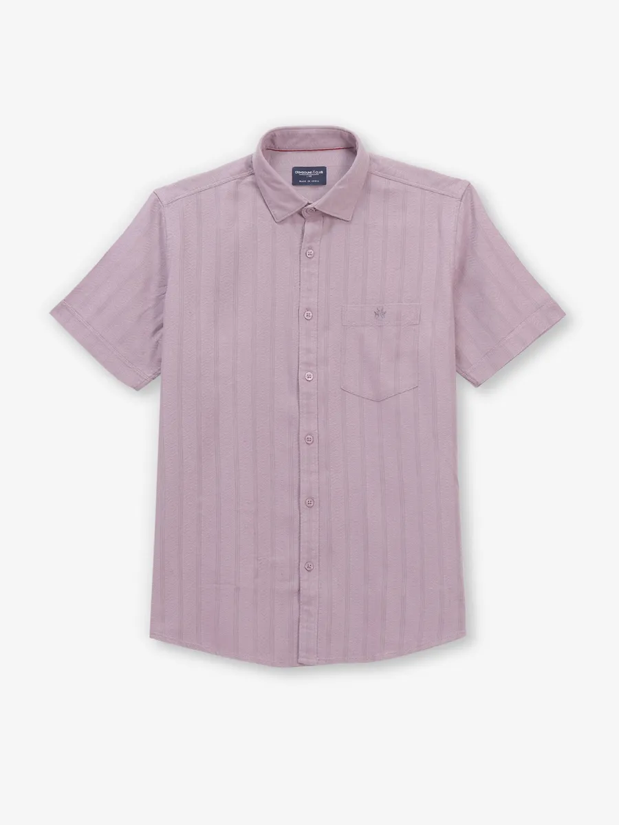 CRIMSOUNE CLUB mauve purple shirt