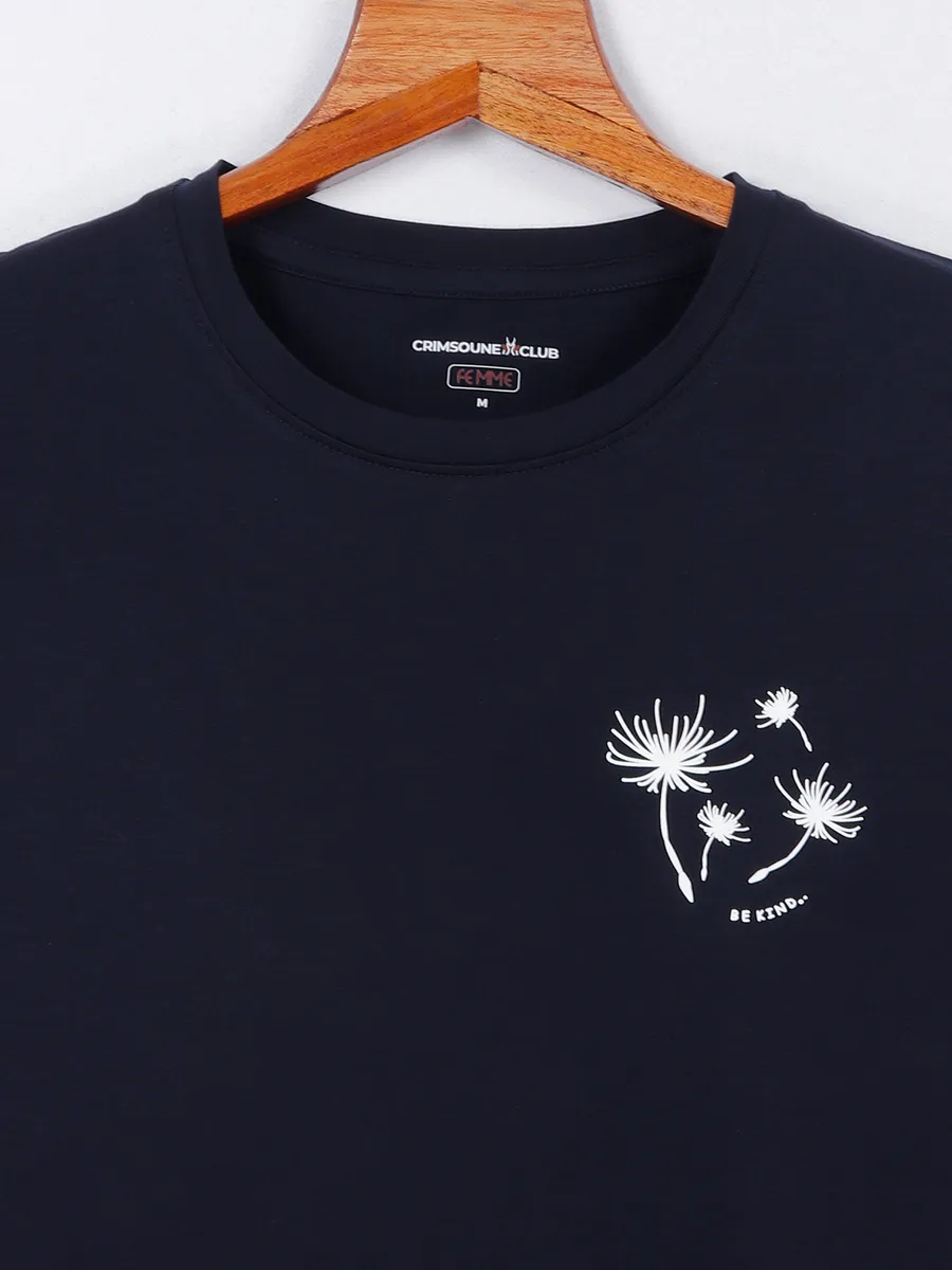 Crimsoune Club navy cotton t shirt