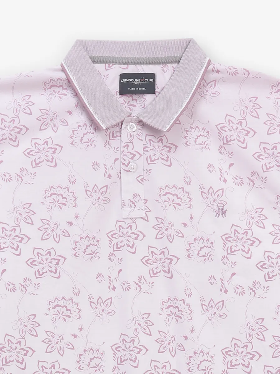 CRIMSOUNE CLUB pink printed cotton t-shirt