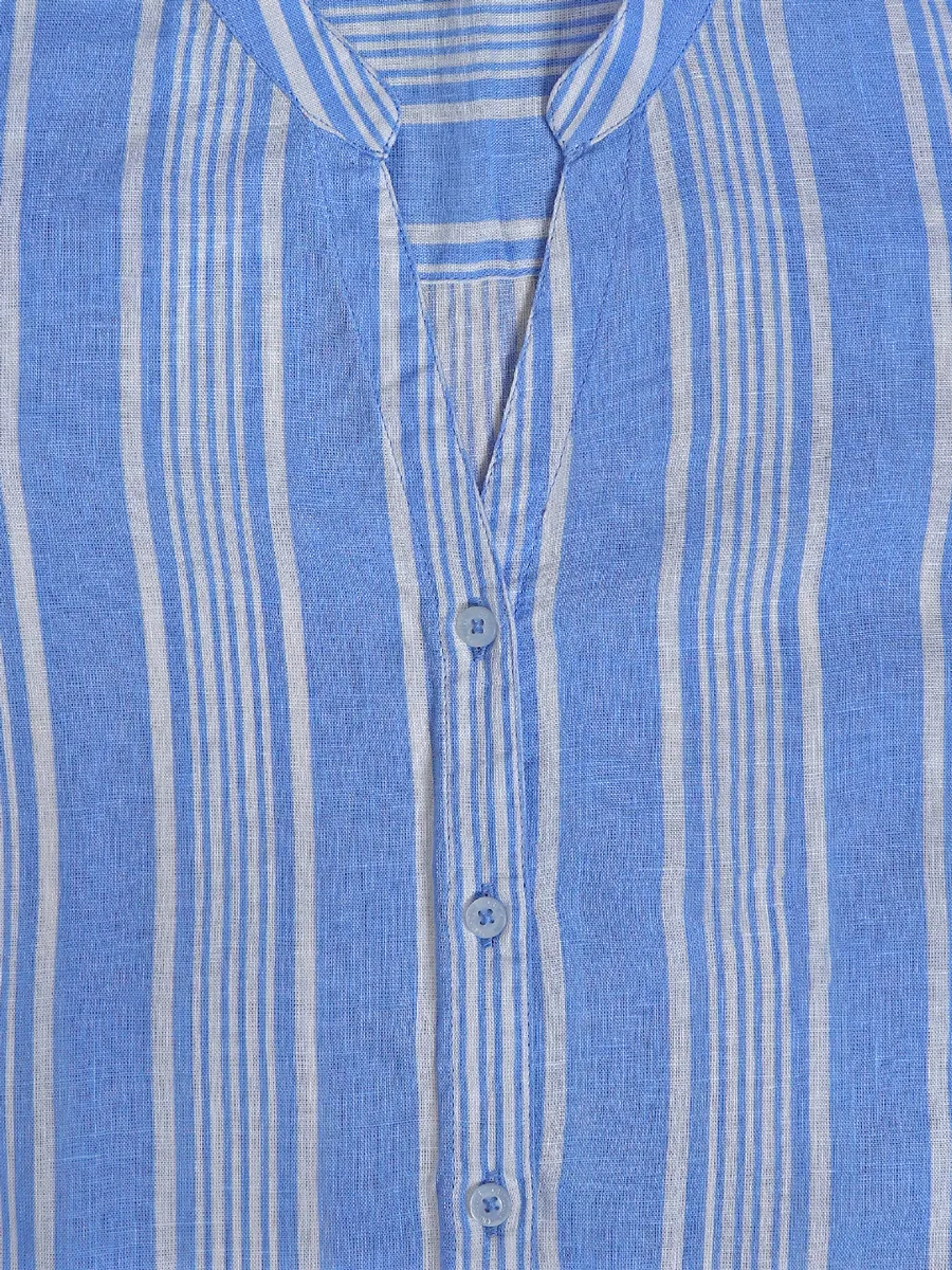 Crimsoune Club stripe blue cotton shirt