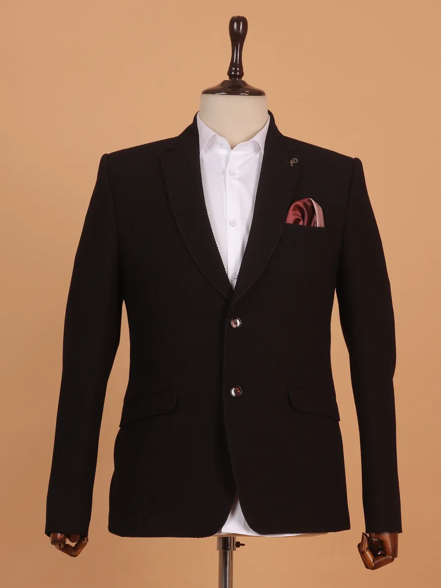 Bagru Brown Cotton Blazer main image 1