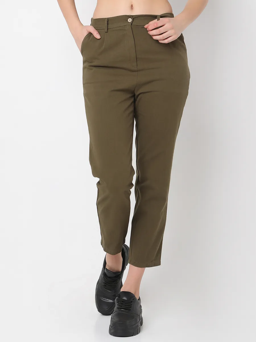 Deal cotton olive pant