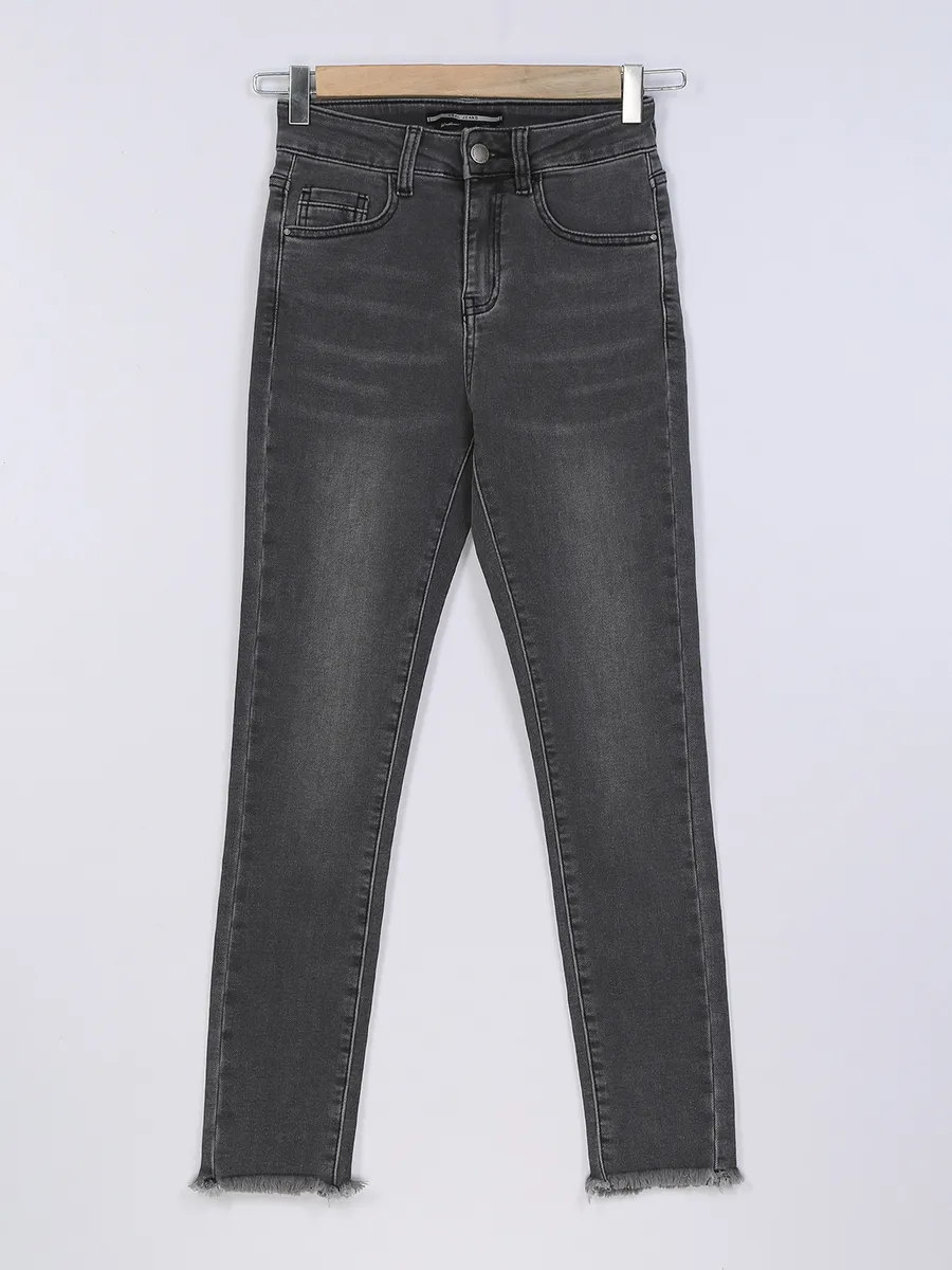 Deal dark grey washed style jeans