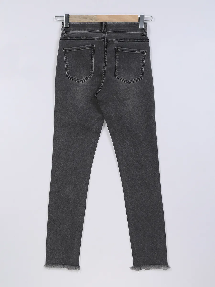 Deal dark grey washed style jeans
