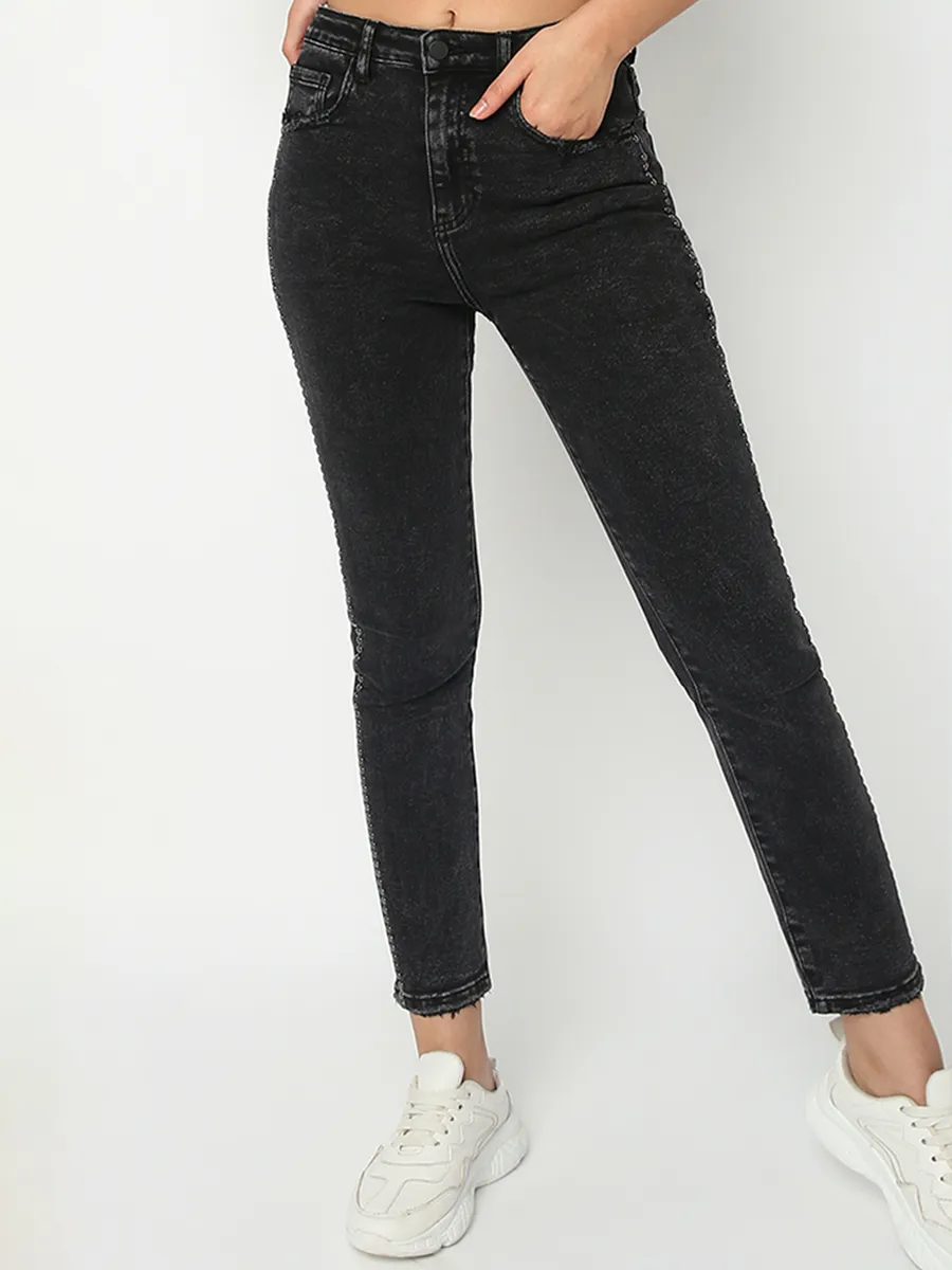 Deal denim black mom jeans