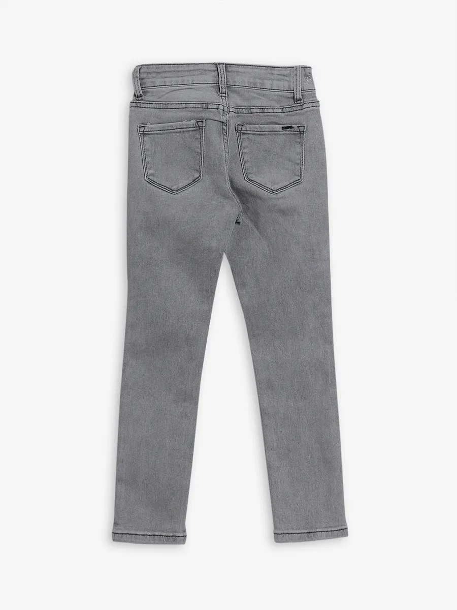 Deal grey denim slim fit jeans