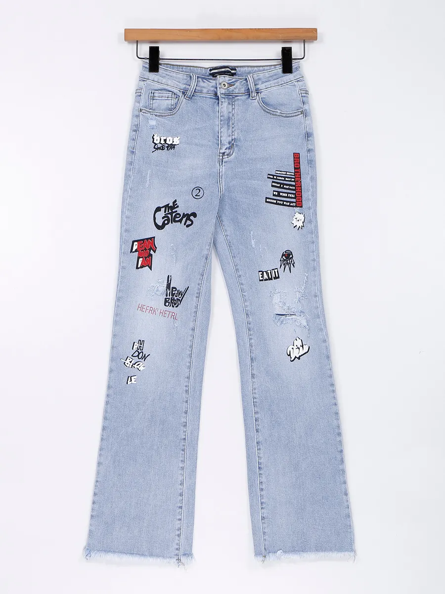 Deal light blue straight jeans