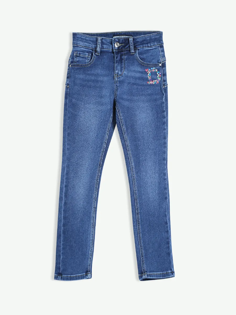 Deal navy light washed denim jeans