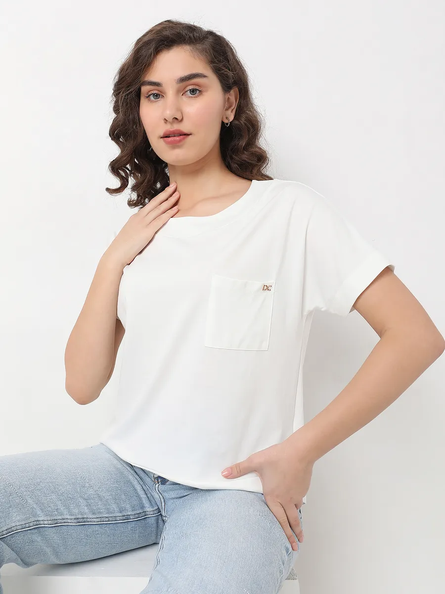 Deal plain cotton white top