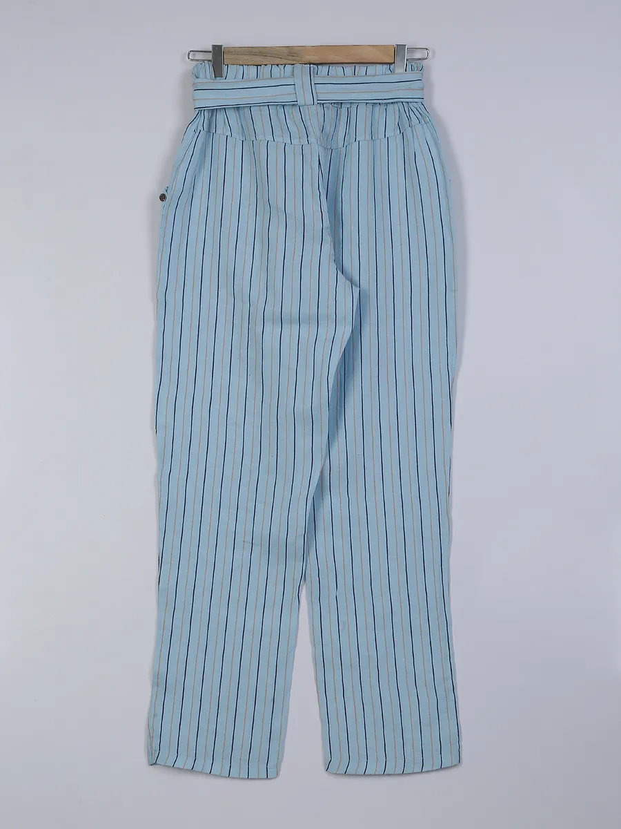 Deal sky blue cotton pant