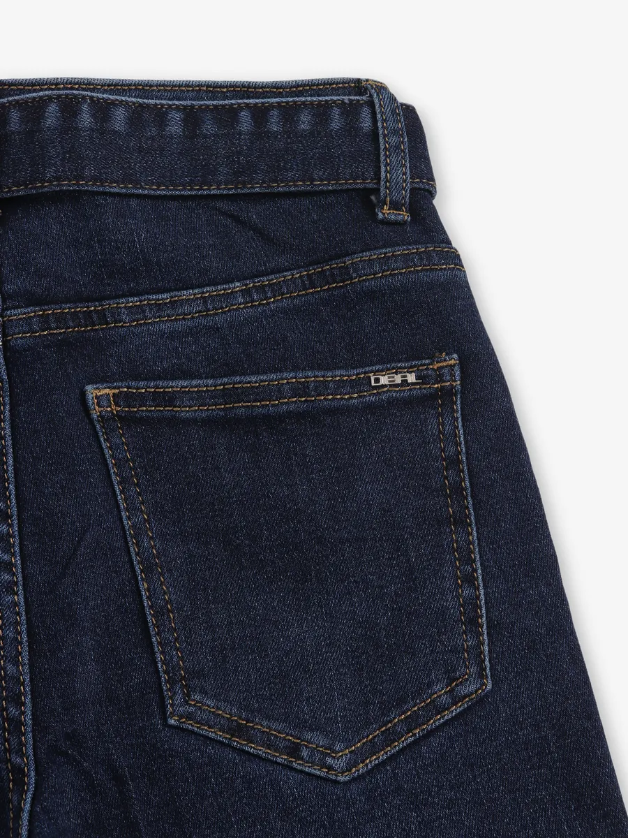 DEAL solid casual blue denim jeans