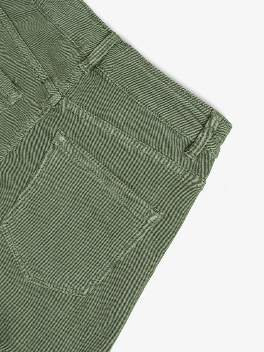 DEAL solid denim olive shorts