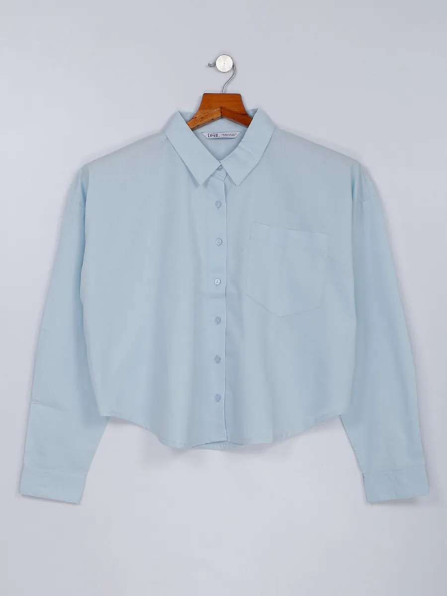 Desi Belle sky blue cotton shirt