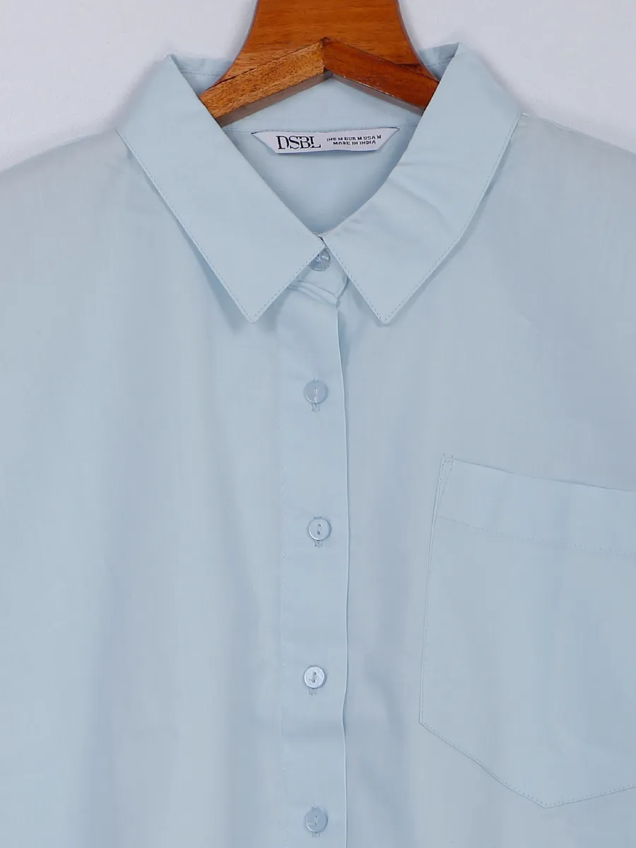 Desi Belle sky blue cotton shirt