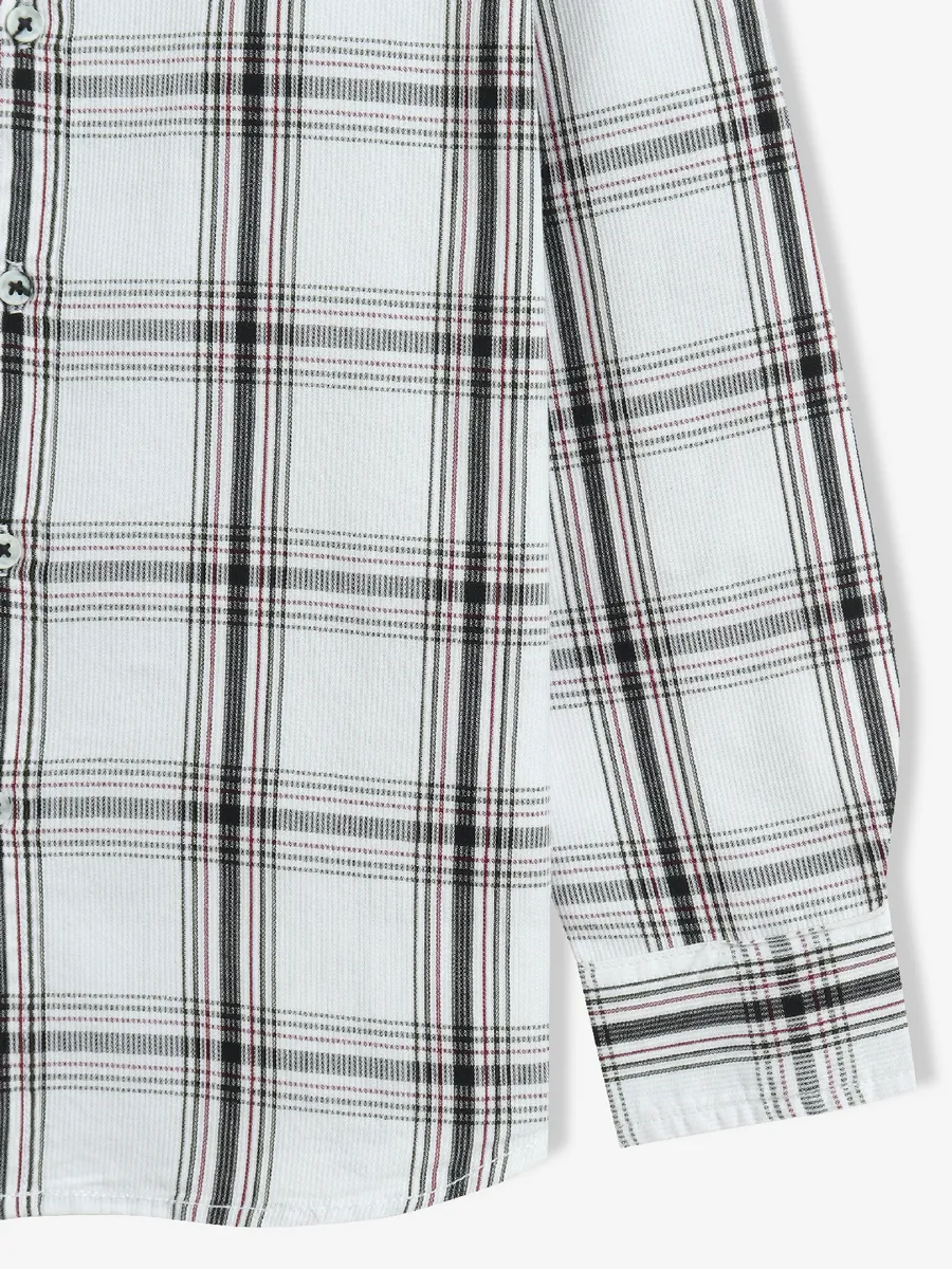 DNJS white checks cotton shirt