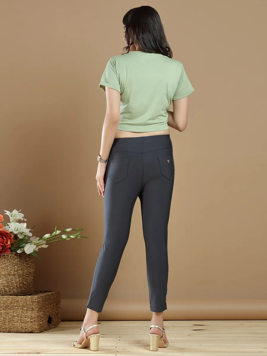 Dolphin grey jeggings lycra for women