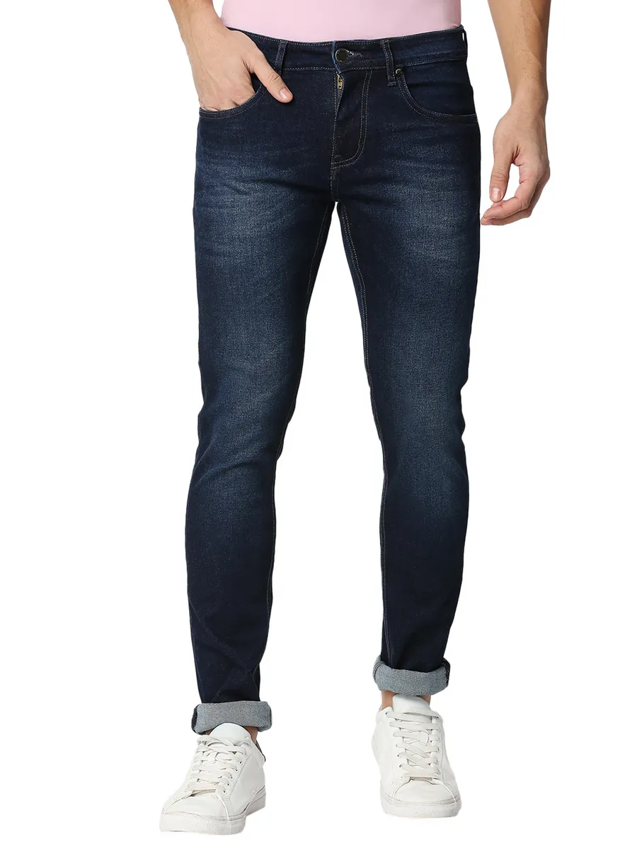 Dragon Hill navy washed jeans