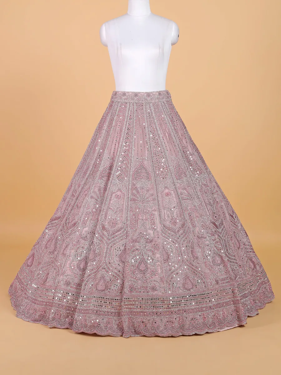 Fabulous light purple traditional lahenga choli