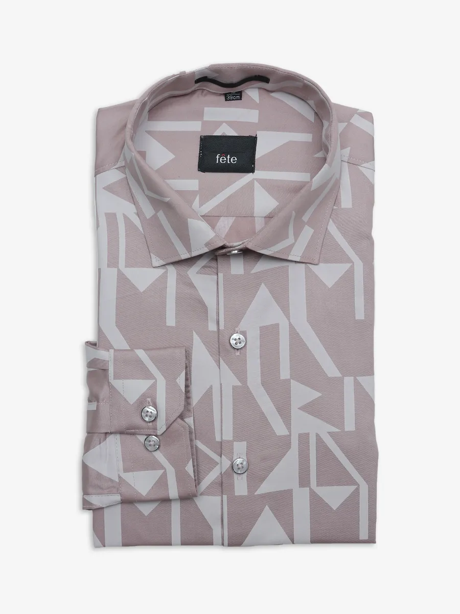 Fete onion pink printed shirt