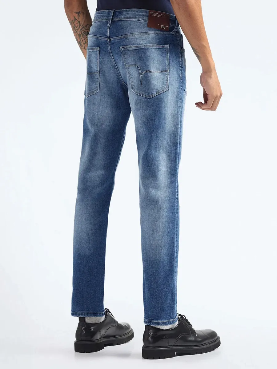 FLYING MACHINE blue slim tapered jeans