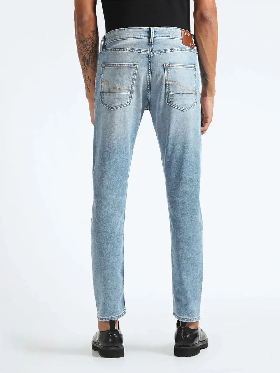 FLYING MACHINE light blue slim tapered jeans