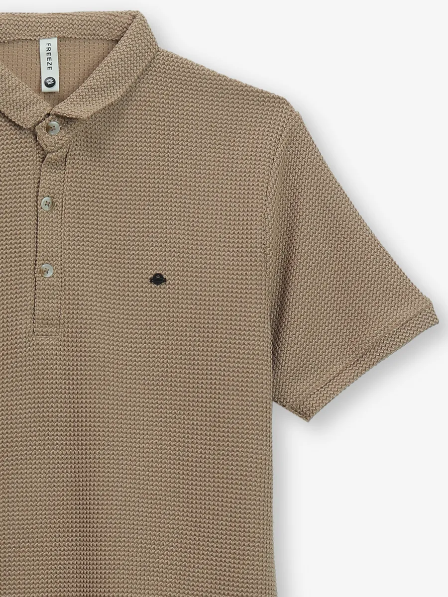 FREEZE beige cotton t-shirt