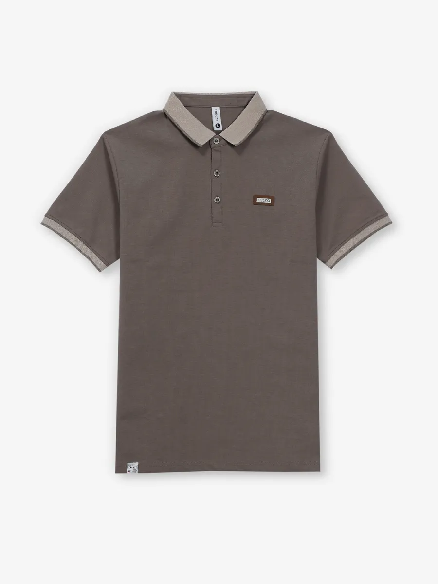 FREEZE bright brown cotton t-shirt