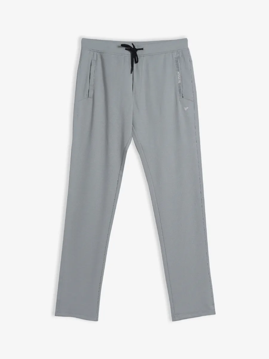 Freeze grey cotton plain track pant