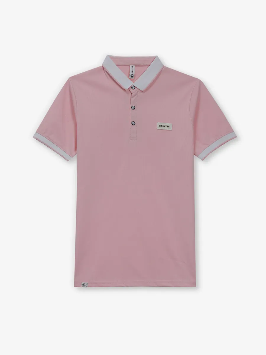 FREEZE pink plain cotton t-shirt