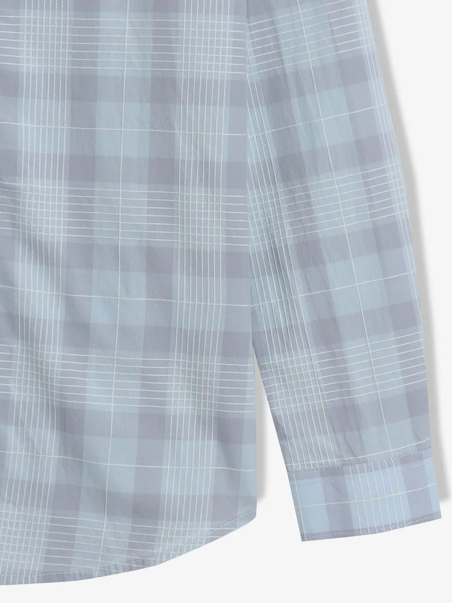 FRIO light blue checks cotton casual shirt