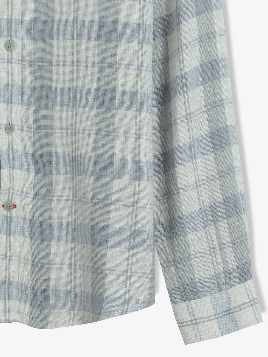 FRIO light blue checks cotton shirt