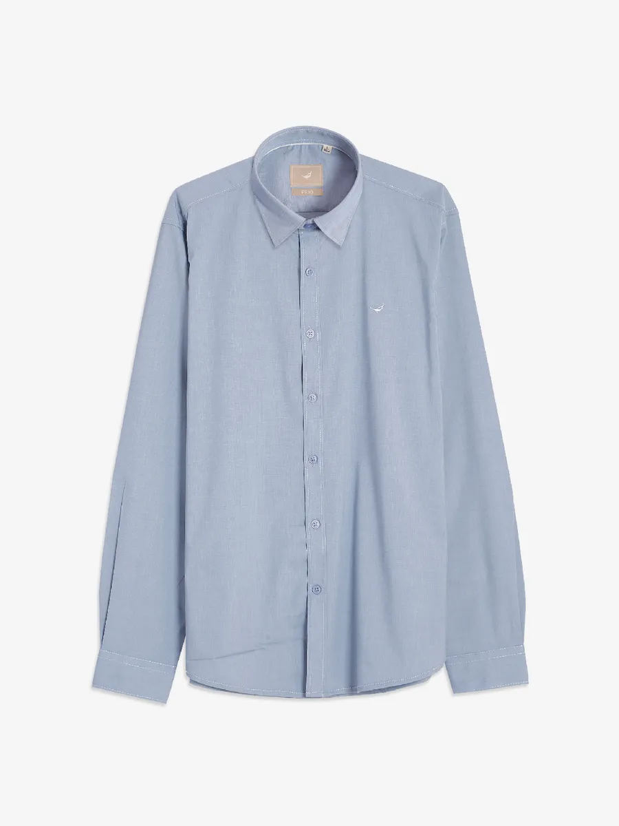 Frio light blue plain shirt