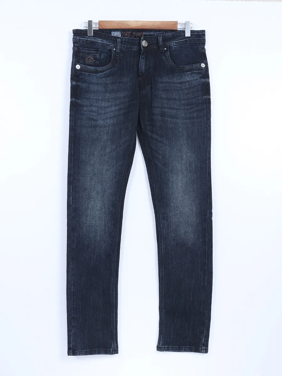 Gesture slim fit blue washed jeans