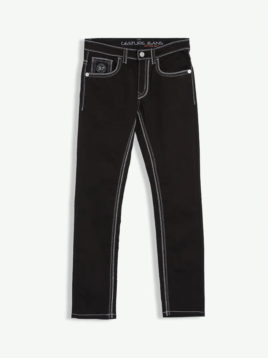 Gesture solid black jeans