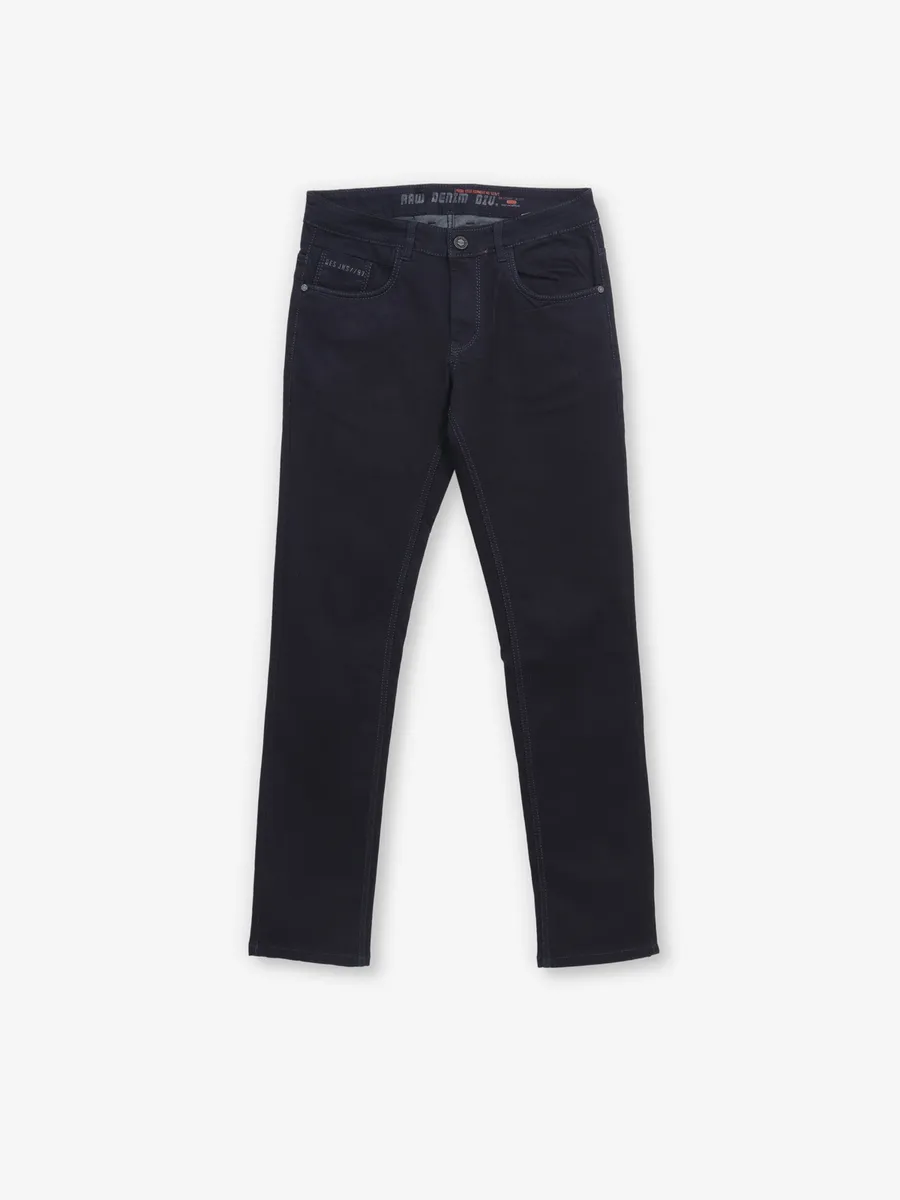 GESTURE solid blue denim jeans