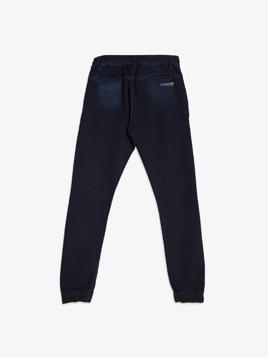 Gesture washed navy jeans