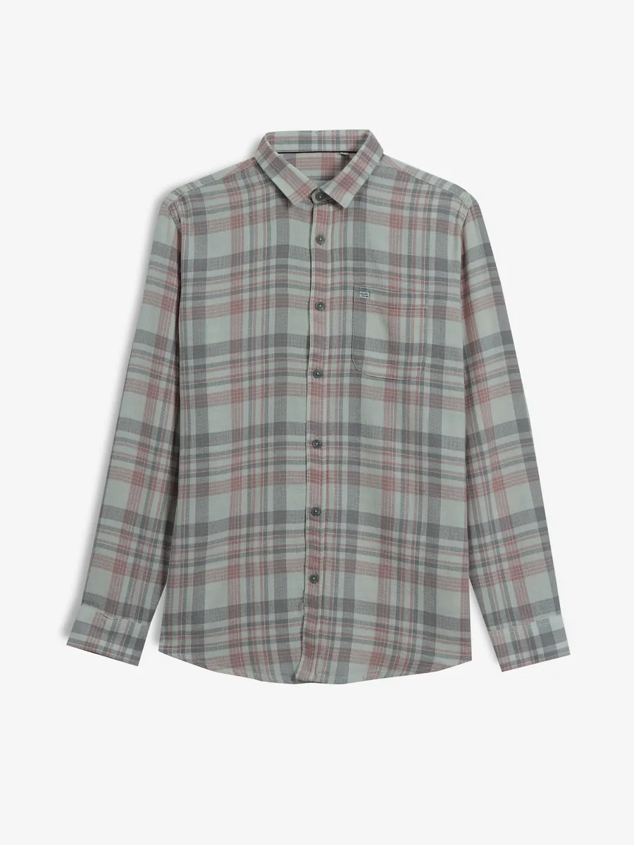 GIANTI checks onion cotton shirt