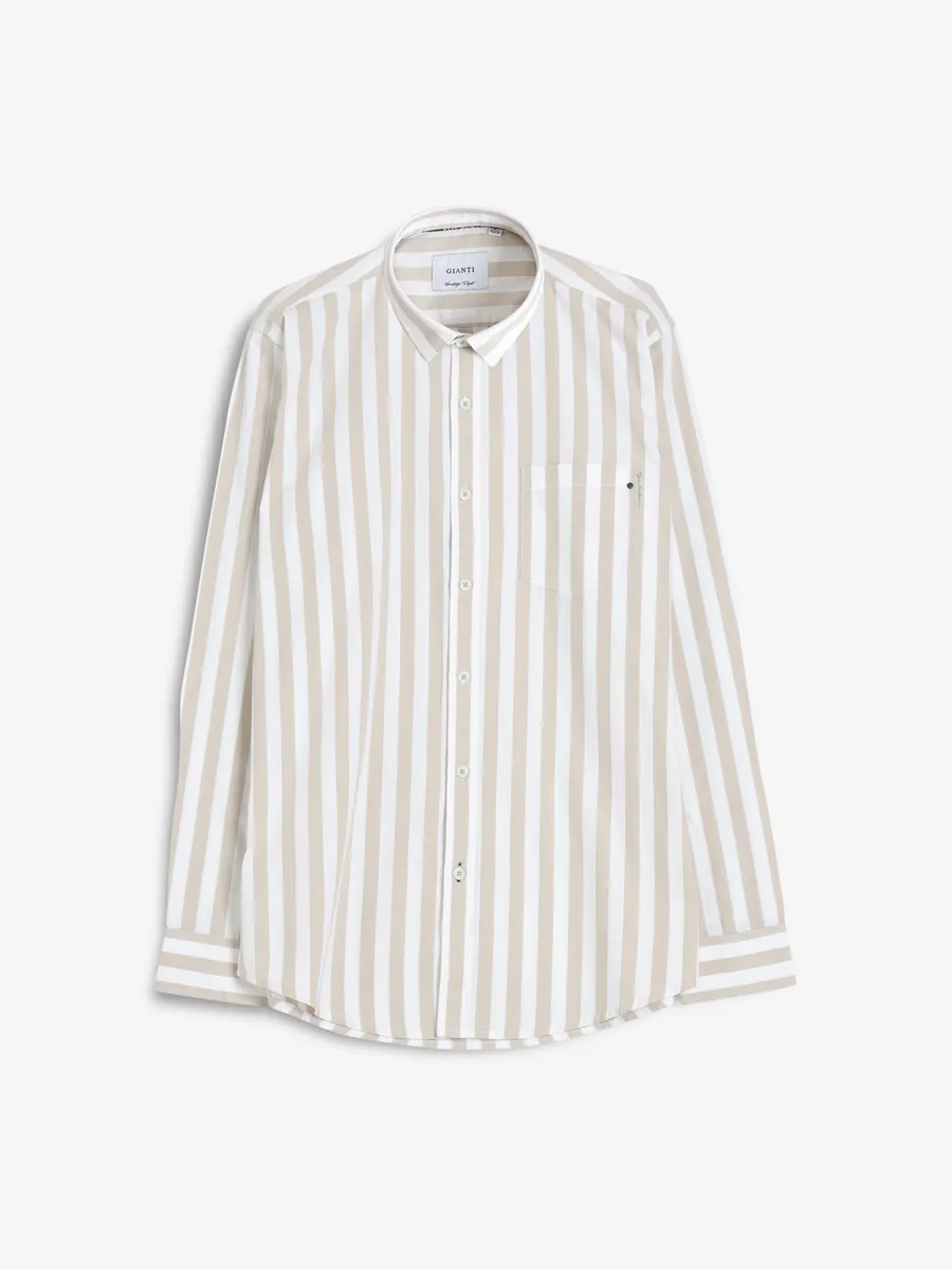 GIANTI khakhi cotton shirt