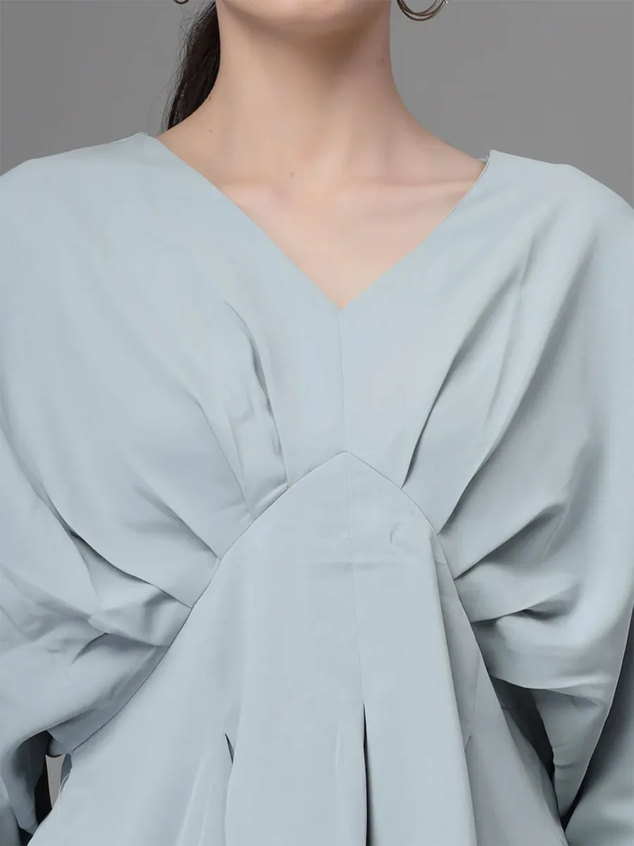 GLOBAL REPUBLIC light blue plain top