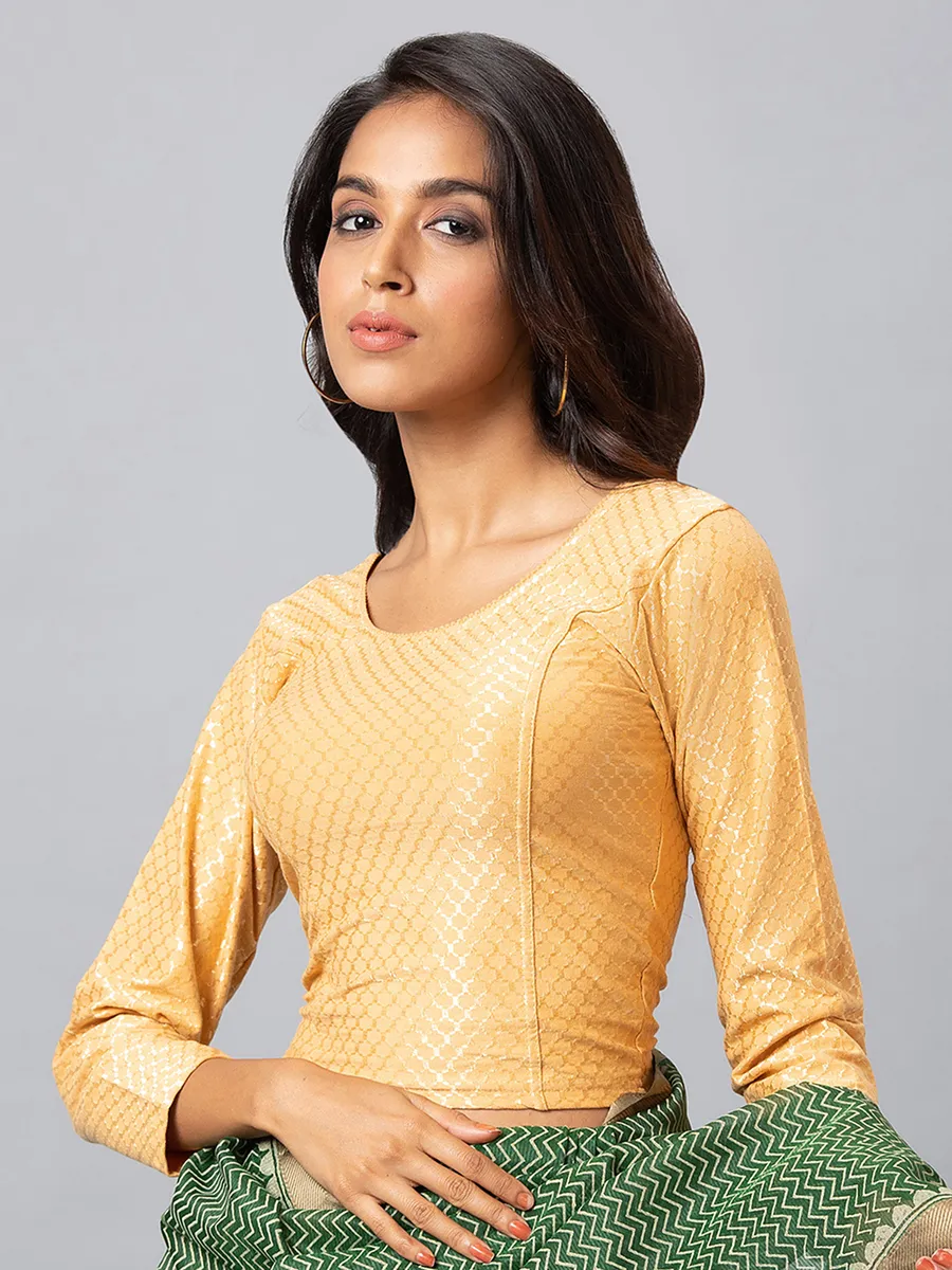 Gold lycra cotton blouse