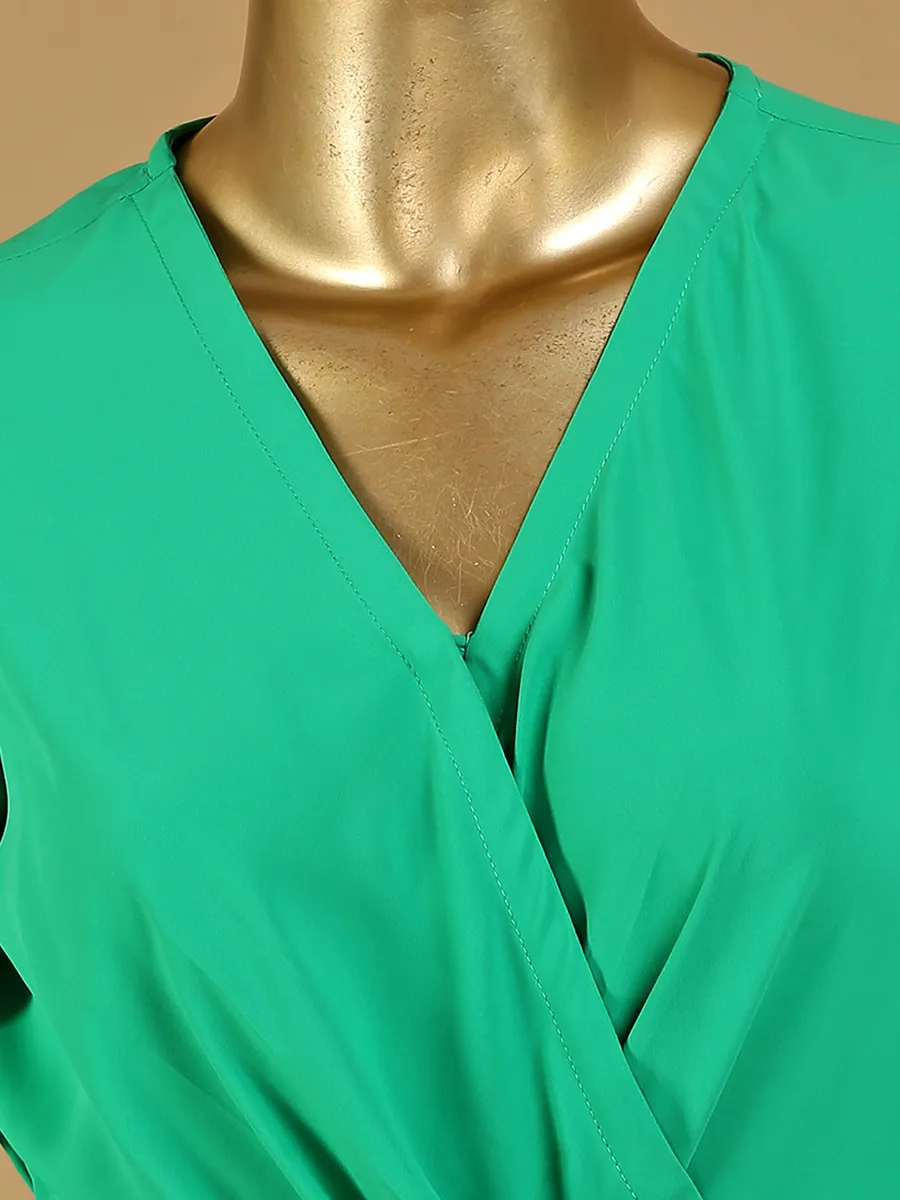 Green rayon dress