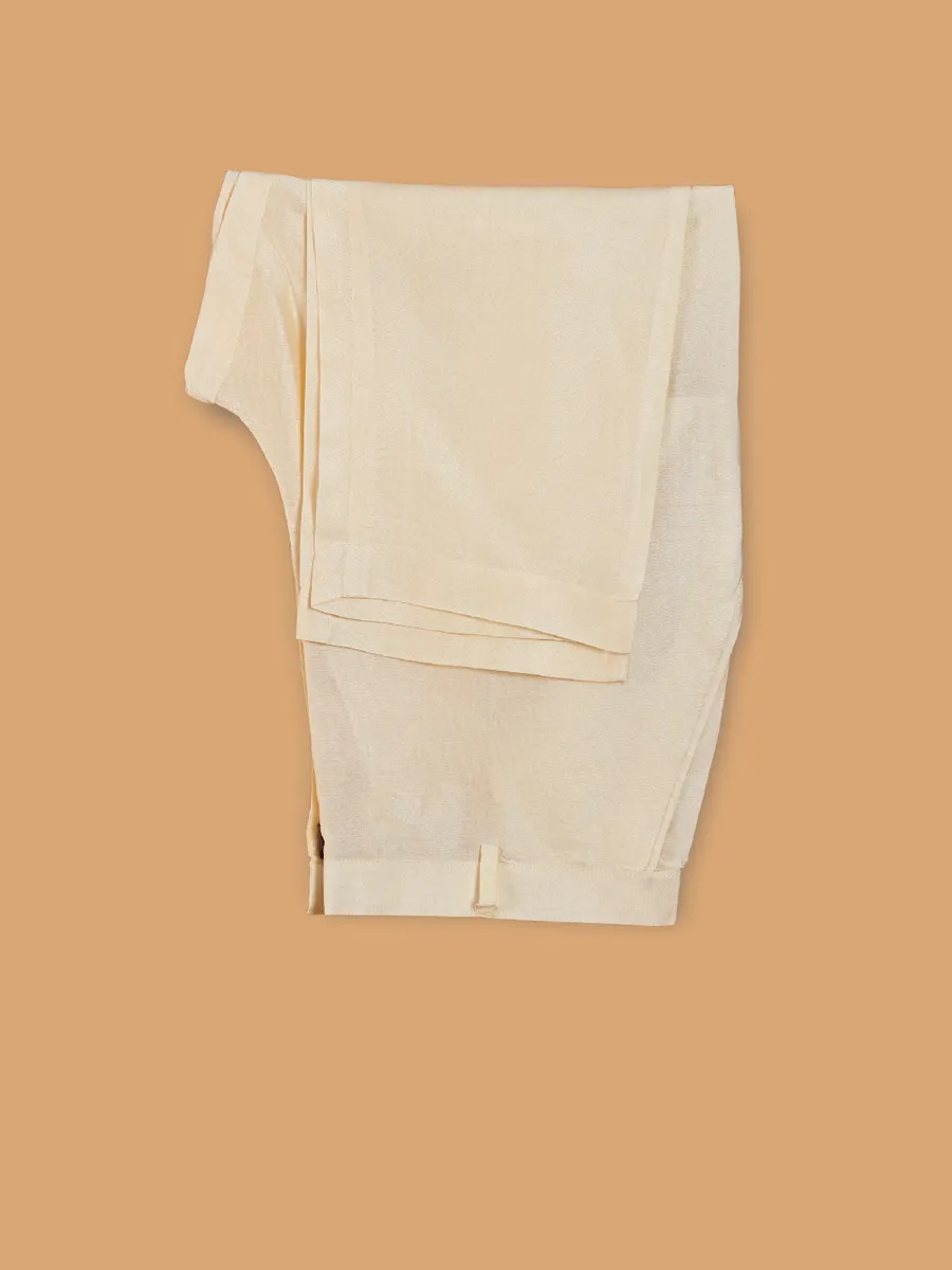 Grey cotton silk with multicolor embroidery