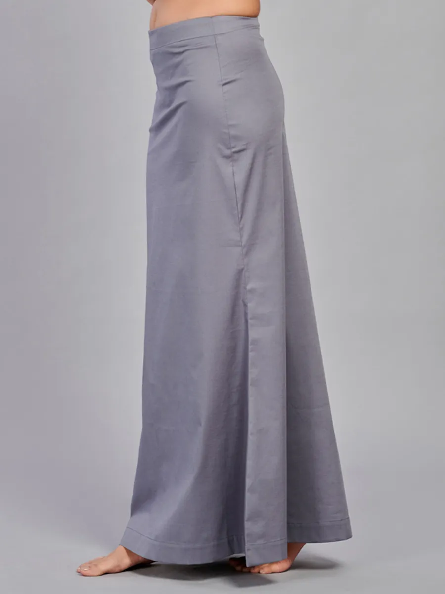 Grey plain saree shapewear